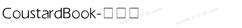 Coustard Book字体转换